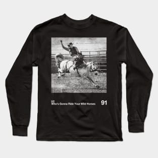 U2 - Artwork 90's Design || Vintage Black & White Long Sleeve T-Shirt